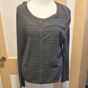 Charter Club Dark Gray Women's Cardigan